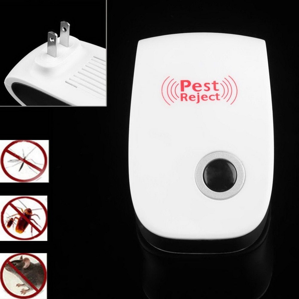 Electronic Ultrasonic Healthy Rechargeble Anti Mosquito Insect Pest Reject Mouse Repellent Repeller Practical Home EUUS Plug null