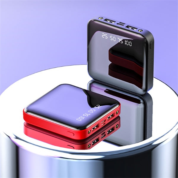 Mini Power Bank 20000 MAh Portable Mirror Digital Display Power Bank null