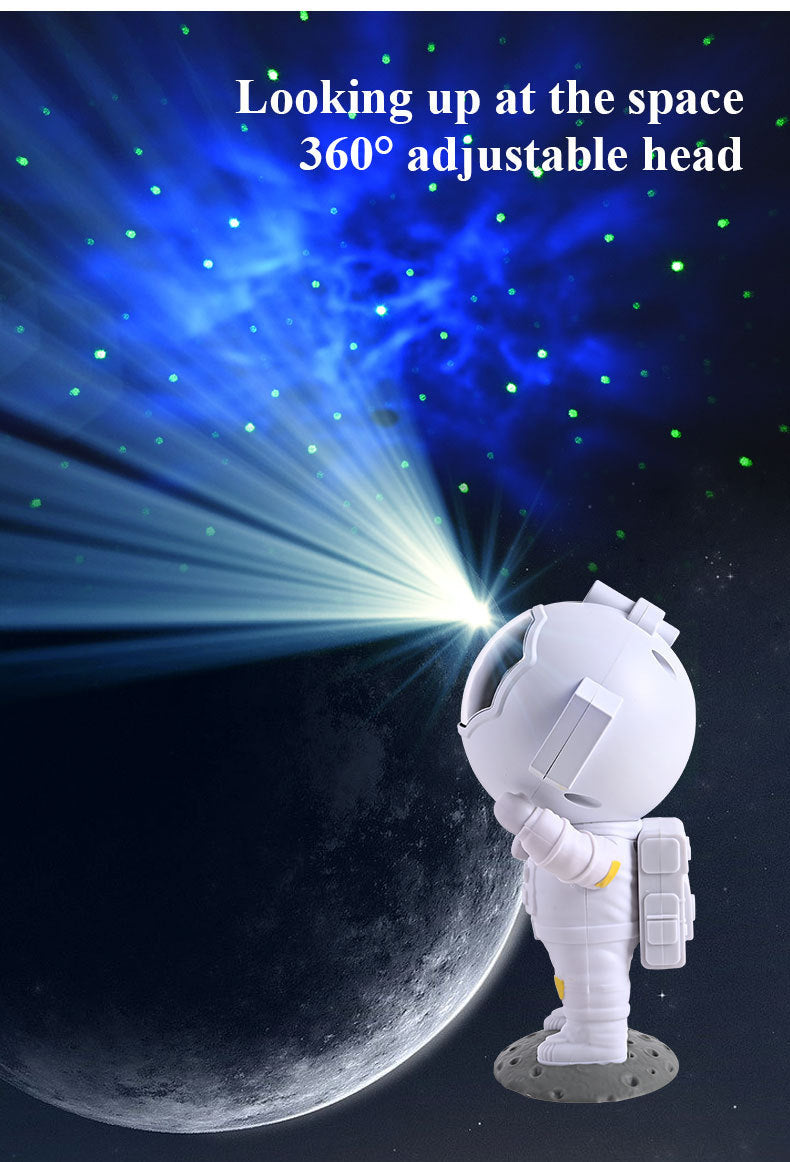 Galaxy Star Projector Starry Sky Night Light Astronaut Lamp Home Room Decor Decoration Bedroom Decorative Luminaires Gift null