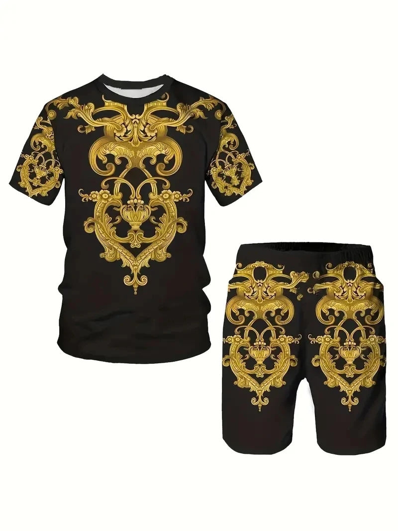 3d Printing Fashion Men's Casual Loose Outfit