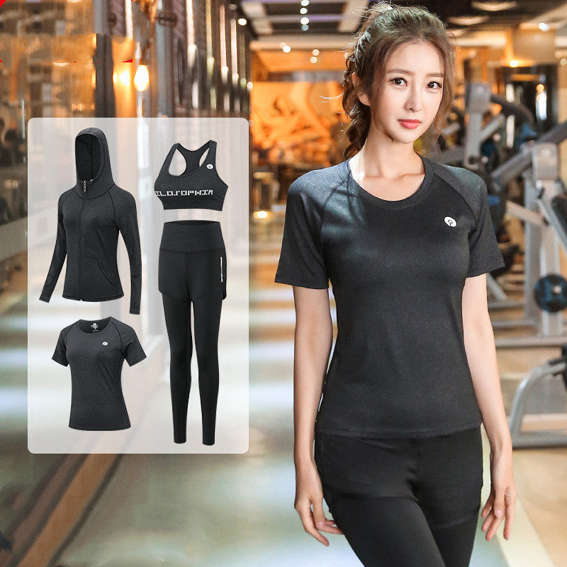 Running gym Yoga suit Four-piece suit null