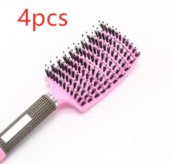 Hairbrush Anti Klit Brushy Haarborstel Women Detangler Hair Brush Bristle Nylon Scalp Massage  Teaser Hair Brush Comb null