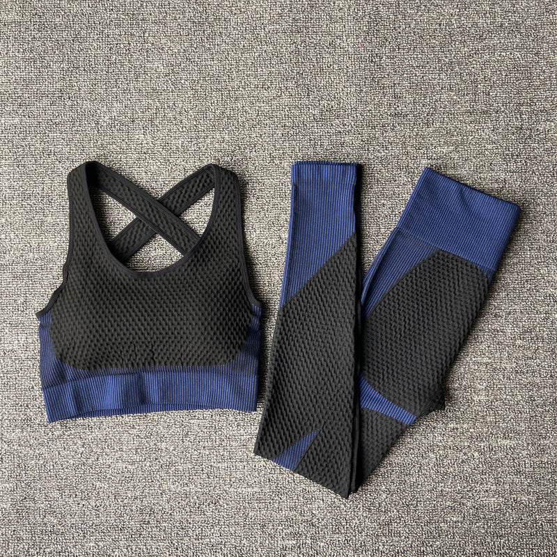 Yoga sets female sport gym suit null