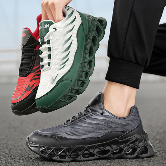 Men's Lace-up Sneakers Thick-soled Daddy Vulcanized Shoes Outdoor Running Sports Casual Shoes null