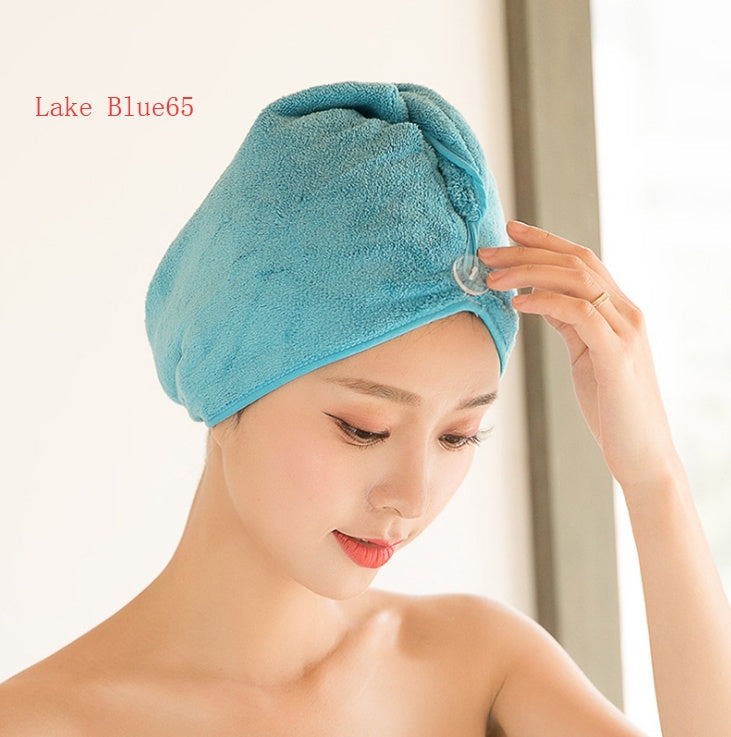 Women's Hair Dryer Cap, Absorbent Dry Hair Towel null