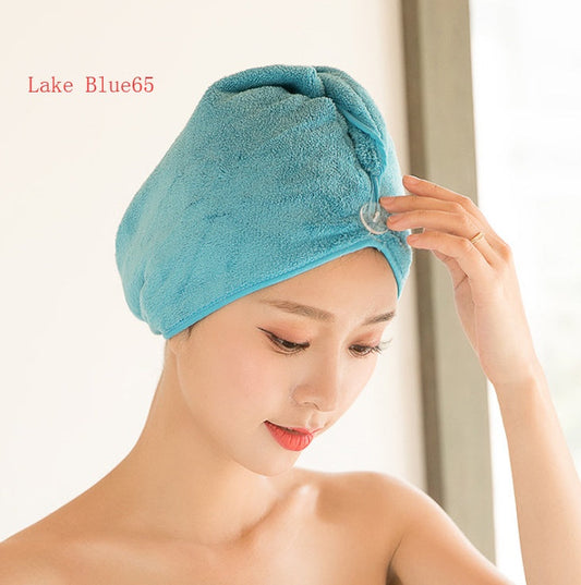 Women's Hair Dryer Cap, Absorbent Dry Hair Towel null