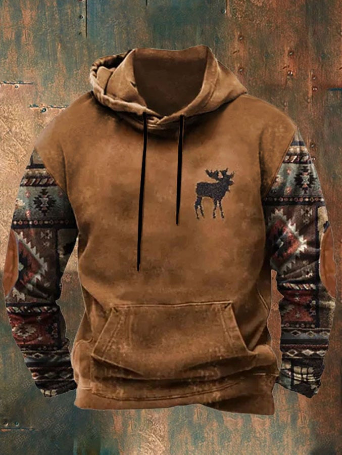 Men's Pullover Hoodie Bohemian Style null