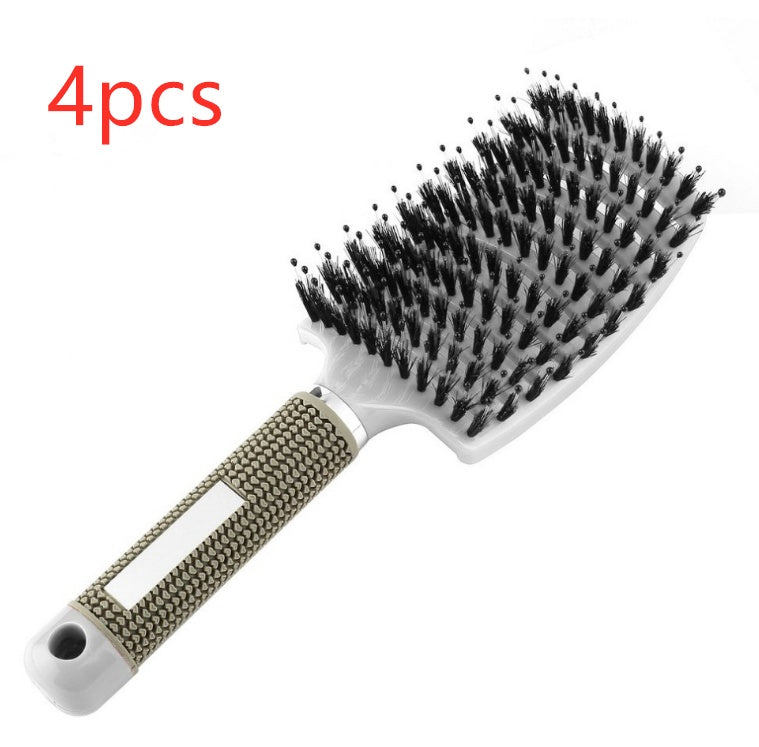 Hairbrush Anti Klit Brushy Haarborstel Women Detangler Hair Brush Bristle Nylon Scalp Massage  Teaser Hair Brush Comb null