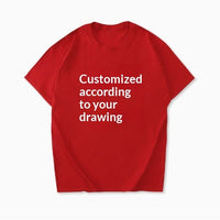 Team Uniform Summer Loose Men's And Women's Round Neck Printed Logo Short Sleeved T-shirt