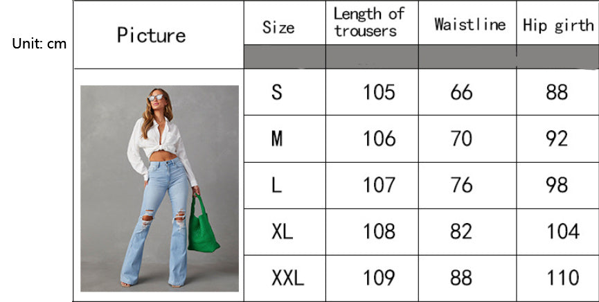 Fashion Temperament Wide-leg Jeans Women null