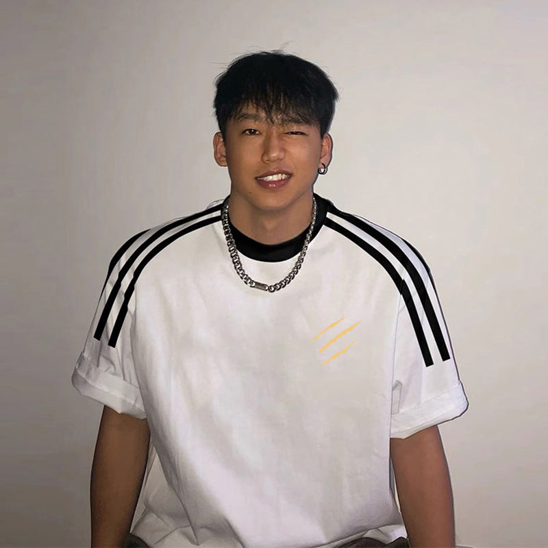 Heavy Cotton Men's And Women's Loose Short Sleeve