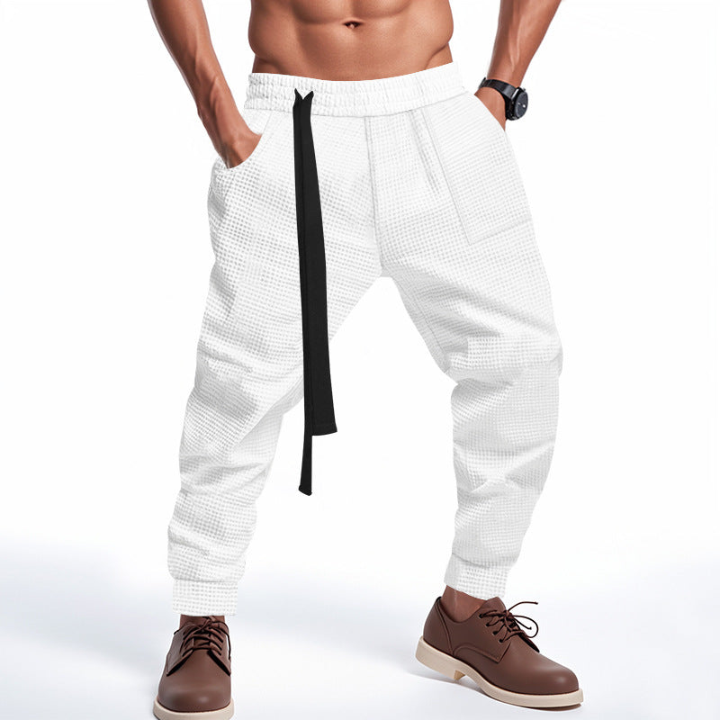 Men's Casual Pants Loose Ankle-tied Trousers Fashion Mens Clothing Men Clothing Men Wears null