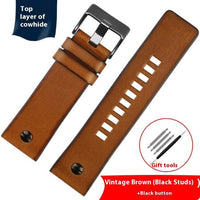 Retro Leather Watch Band Men