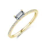 S925 Sterling Silver All-Match Simple Korean Trendy Micro-Inlaid Index Finger Ring Fashion Jewelry