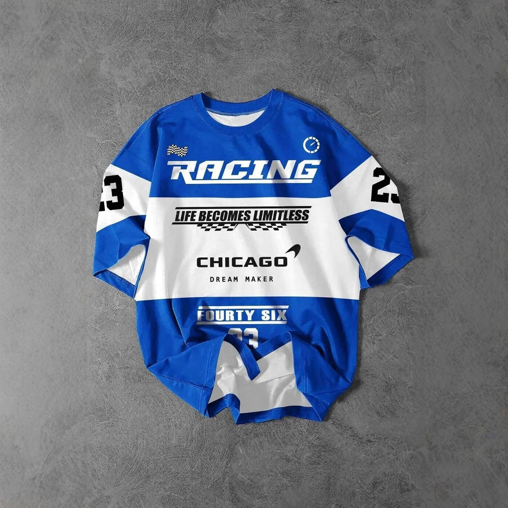 3D Digital Printed Round Neck Short Sleeve