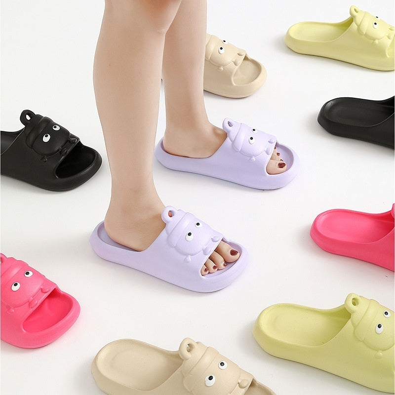 Cute Cartoon Slippers Non-slip Eva Slippers Female Couple House Shoes null