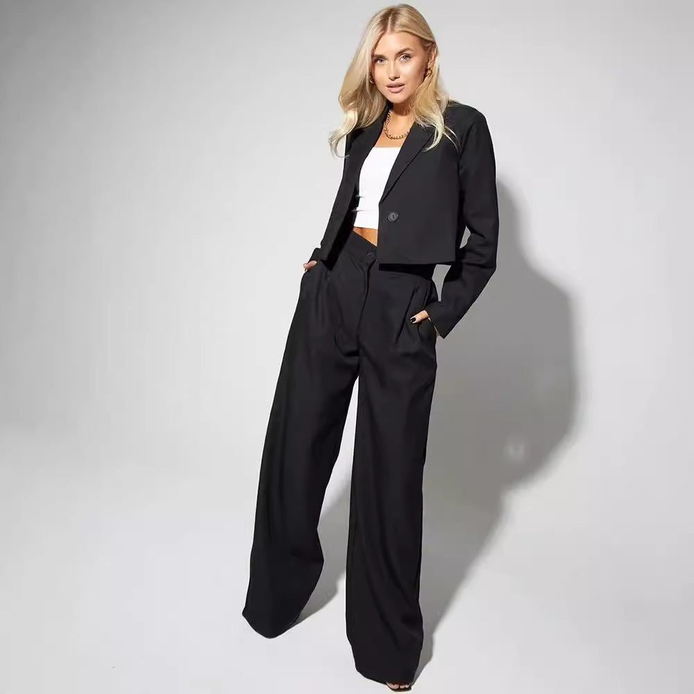 Fashion Casual Short Small Suit Slim Suit Women's Suit null