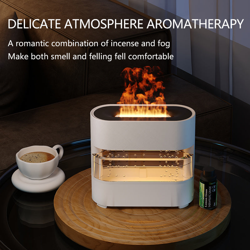 2024 New Products Rain Cloud Fire Humidifier Water Drip Novedades 2024 Rain Water Diffuser Fire Flame Humidifier Aroma Diffuser null