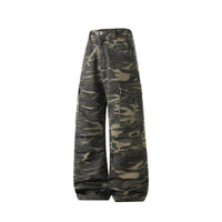 Workwear Camo Casual Pants Mens Straight-Leg Wide-Leg Trousers 
Casual Pants