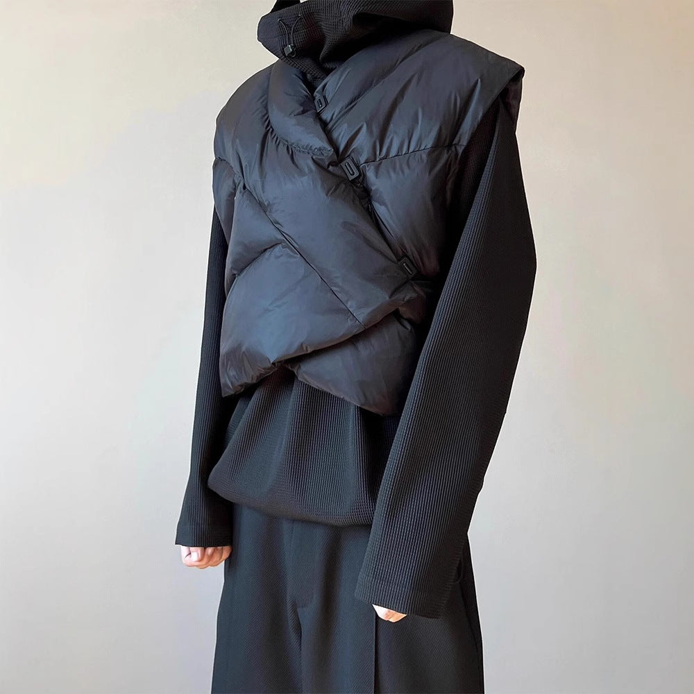 Irregular Vest Coat Thickened Cotton Padded Coat