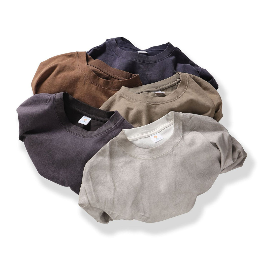 American Retro Double Yarn Pure Cotton Gradient Color Short Sleeve Men