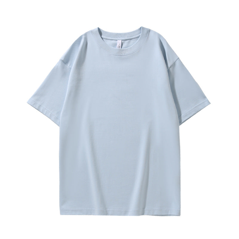 280G32 Double Yarn Heavy Double Yarn Men's And Women's Same Style Short Sleeve