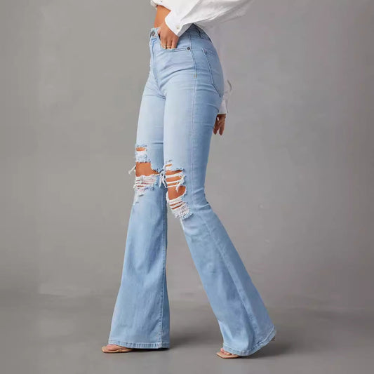 Fashion Temperament Wide-leg Jeans Women null