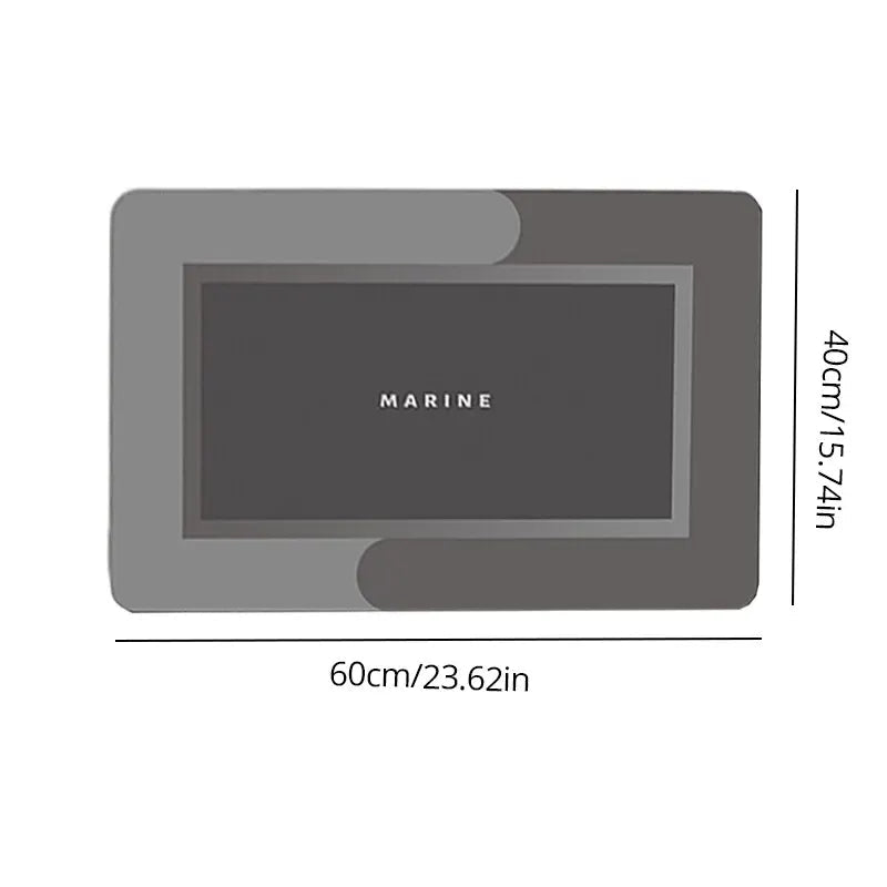 1pc 40*60cm Super Absorbent Floor Mat For Bathroom Non Slip, Fast Drying Soft, Carpet Shower Tub Outdoor Doormat Gray square 1pc 40*60cm Super Absorbent Floor Mat For Bathroom Non Slip, Fast Drying Soft, Carpet Shower Tub Outdoor Doormat - shop_name