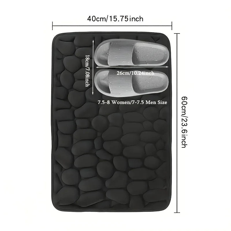 1pc Coralline Velvet Bathroom Anti - slip Mat,with Lining on the Bottom for Anti - slip and Water Absorption,for Bathroom Door Red 1pc Coralline Velvet Bathroom Anti - slip Mat,with Lining on the Bottom for Anti - slip and Water Absorption,for Bathroom Door - shop_name