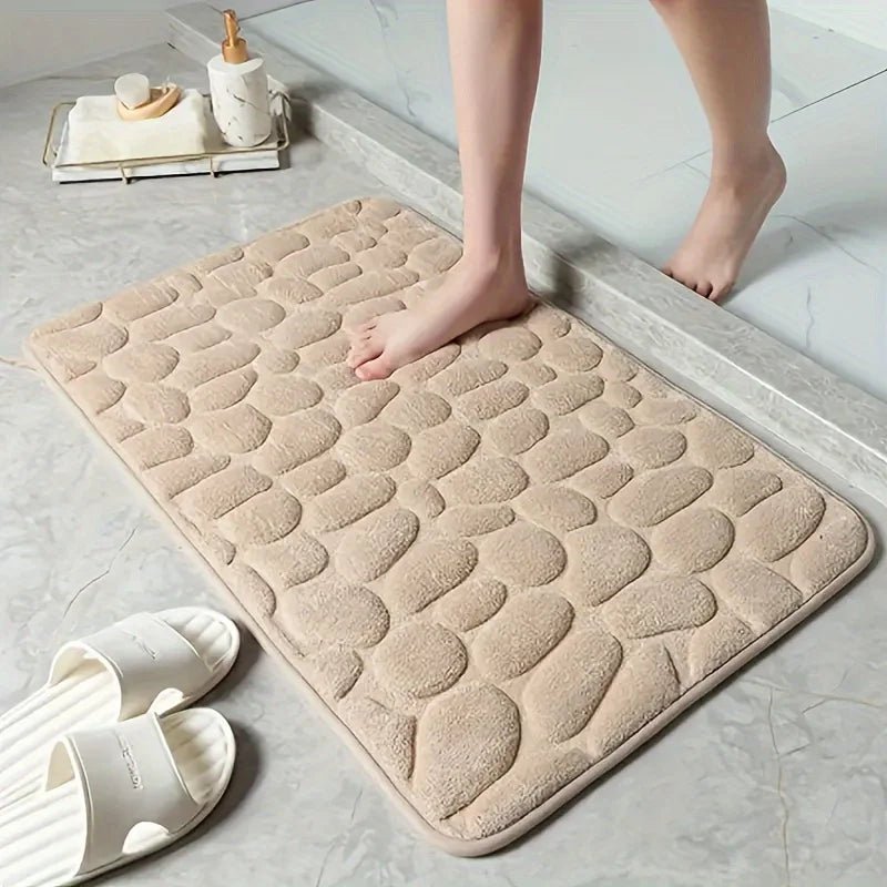 1pc Coralline Velvet Bathroom Anti - slip Mat,with Lining on the Bottom for Anti - slip and Water Absorption,for Bathroom Door Red 1pc Coralline Velvet Bathroom Anti - slip Mat,with Lining on the Bottom for Anti - slip and Water Absorption,for Bathroom Door - shop_name