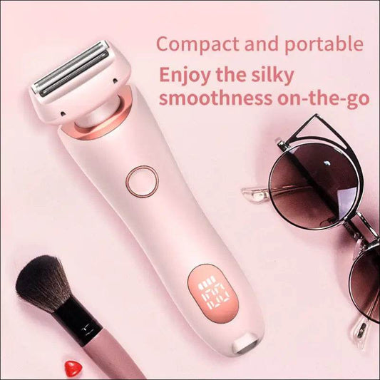 2 In 1 Hair Removal Epilator USB Rechargeable Trimmer Women Body Razor Face Leg Armpit Bikini Hand Pubic Shaver Hair Remover - Update Avenue 