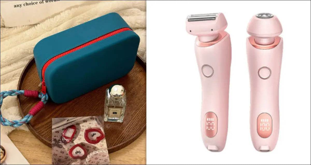2 In 1 Hair Removal Epilator USB Rechargeable Trimmer Women Body Razor Face Leg Armpit Bikini Hand Pubic Shaver Hair Remover - Update Avenue 