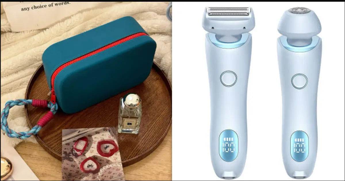 2 In 1 Hair Removal Epilator USB Rechargeable Trimmer Women Body Razor Face Leg Armpit Bikini Hand Pubic Shaver Hair Remover - Update Avenue 