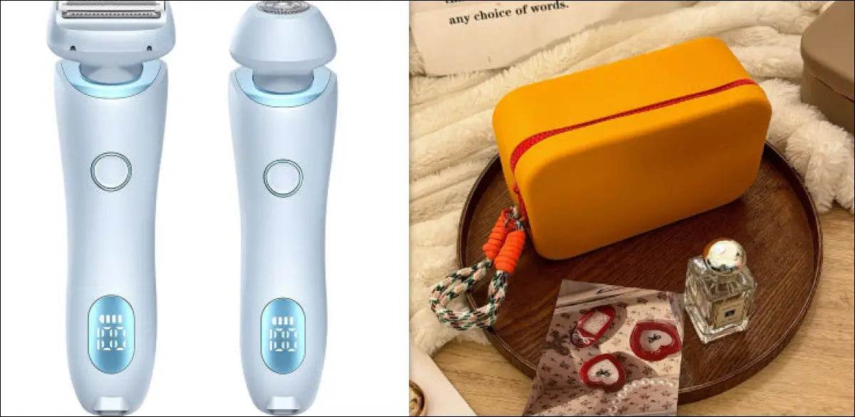 2 In 1 Hair Removal Epilator USB Rechargeable Trimmer Women Body Razor Face Leg Armpit Bikini Hand Pubic Shaver Hair Remover - Update Avenue 