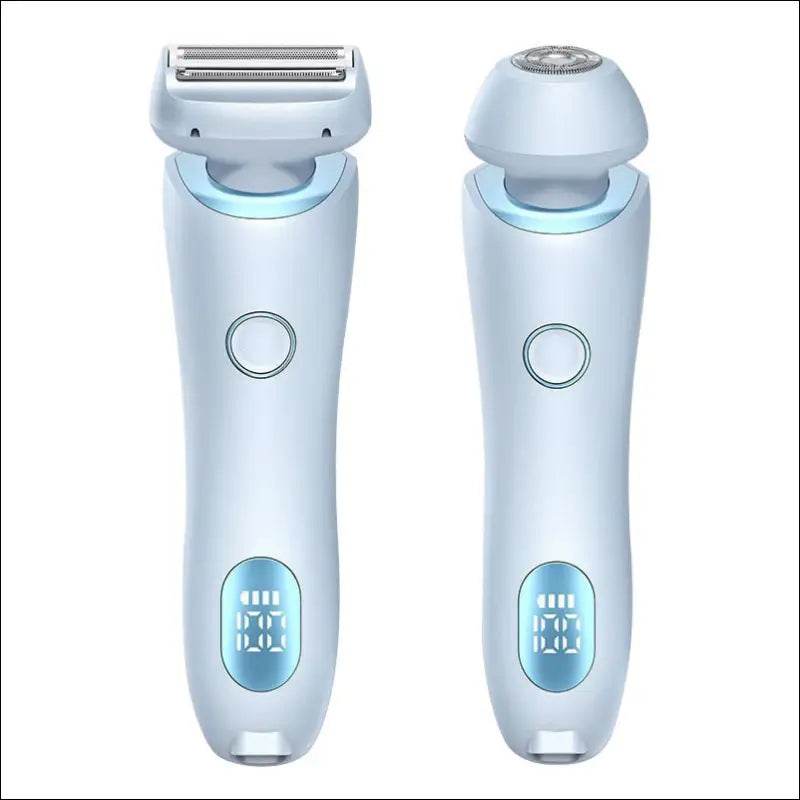 2 In 1 Hair Removal Epilator USB Rechargeable Trimmer Women Body Razor Face Leg Armpit Bikini Hand Pubic Shaver Hair Remover - Update Avenue 