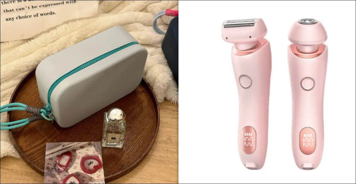 2 In 1 Hair Removal Epilator USB Rechargeable Trimmer Women Body Razor Face Leg Armpit Bikini Hand Pubic Shaver Hair Remover - Update Avenue 