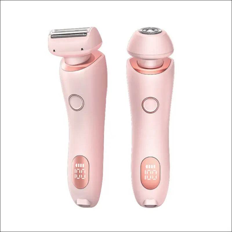 2 In 1 Hair Removal Epilator USB Rechargeable Trimmer Women Body Razor Face Leg Armpit Bikini Hand Pubic Shaver Hair Remover - Update Avenue 