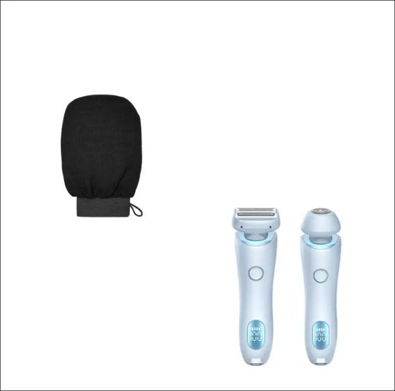 2 In 1 Hair Removal Epilator USB Rechargeable Trimmer Women Body Razor Face Leg Armpit Bikini Hand Pubic Shaver Hair Remover - Update Avenue 