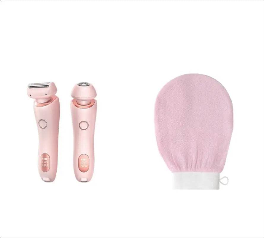 2 In 1 Hair Removal Epilator USB Rechargeable Trimmer Women Body Razor Face Leg Armpit Bikini Hand Pubic Shaver Hair Remover - Update Avenue 