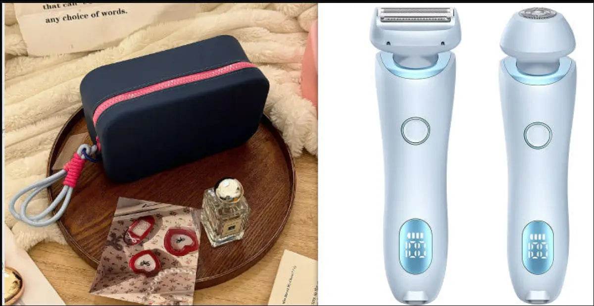 2 In 1 Hair Removal Epilator USB Rechargeable Trimmer Women Body Razor Face Leg Armpit Bikini Hand Pubic Shaver Hair Remover - Update Avenue 