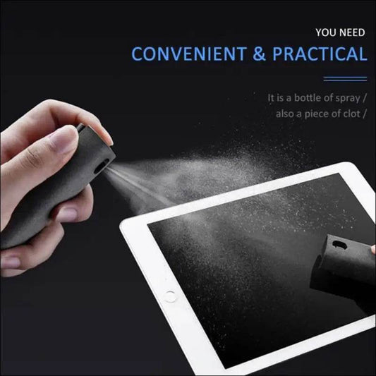 2 In 1 Phone Computer Screen Cleaner Kit For Screen Dust Removal Microfiber Cloth Set - Update Avenue 