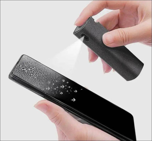 2 In 1 Phone Computer Screen Cleaner Kit For Screen Dust Removal Microfiber Cloth Set - Update Avenue 