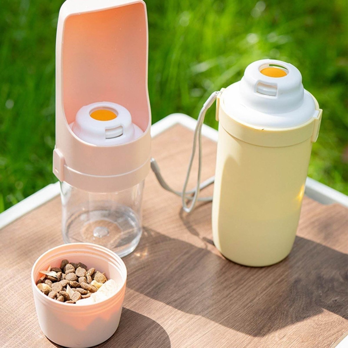 2 In 1 Travel Dog Water Bottle Pet Water Dispenser Feeder Drinking Feeder Dog Outing Water Feeder Pets Outdoor Portable Cup Pet Products - Update Avenue 