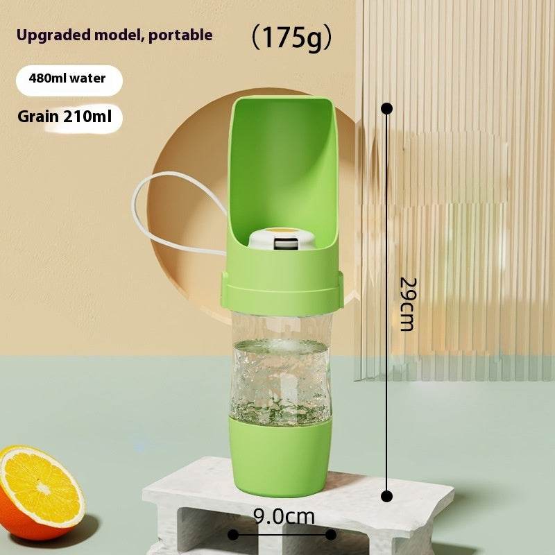 2 In 1 Travel Dog Water Bottle Pet Water Dispenser Feeder Drinking Feeder Dog Outing Water Feeder Pets Outdoor Portable Cup Pet Products - Update Avenue 