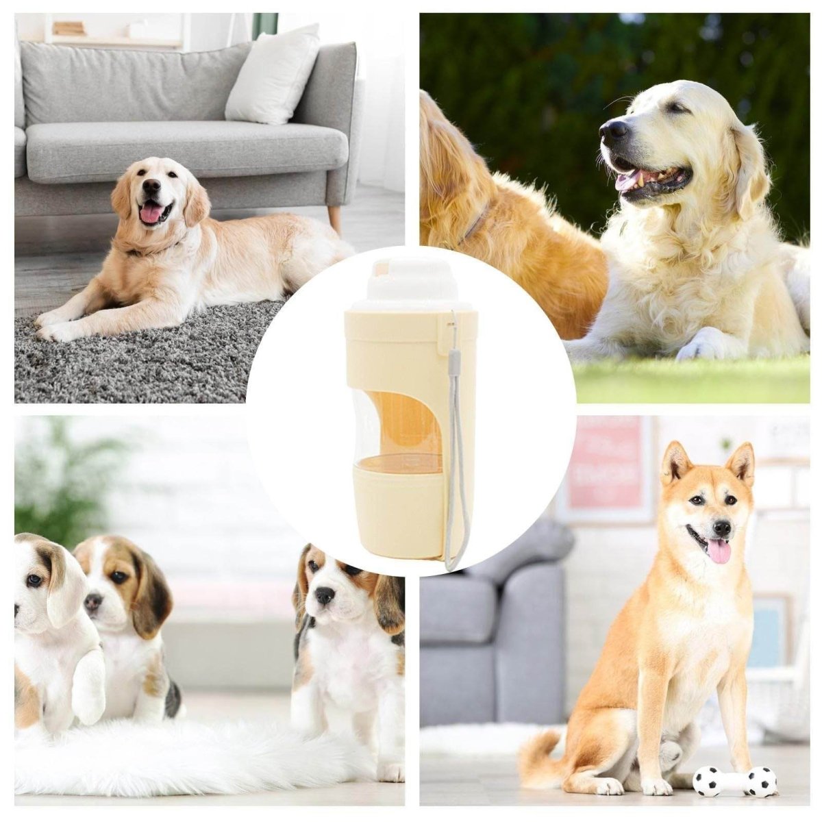 2 In 1 Travel Dog Water Bottle Pet Water Dispenser Feeder Drinking Feeder Dog Outing Water Feeder Pets Outdoor Portable Cup Pet Products - Update Avenue 