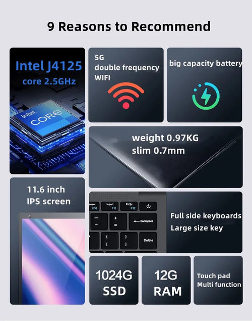 2024 New Educational Children Kids Learning Machine Intel Celeron J4125 11.6inch Pocket Mini Laptop Computer Black 2024 New Educational Children Kids Learning Machine Intel Celeron J4125 11.6inch Pocket Mini Laptop Computer - shop_name