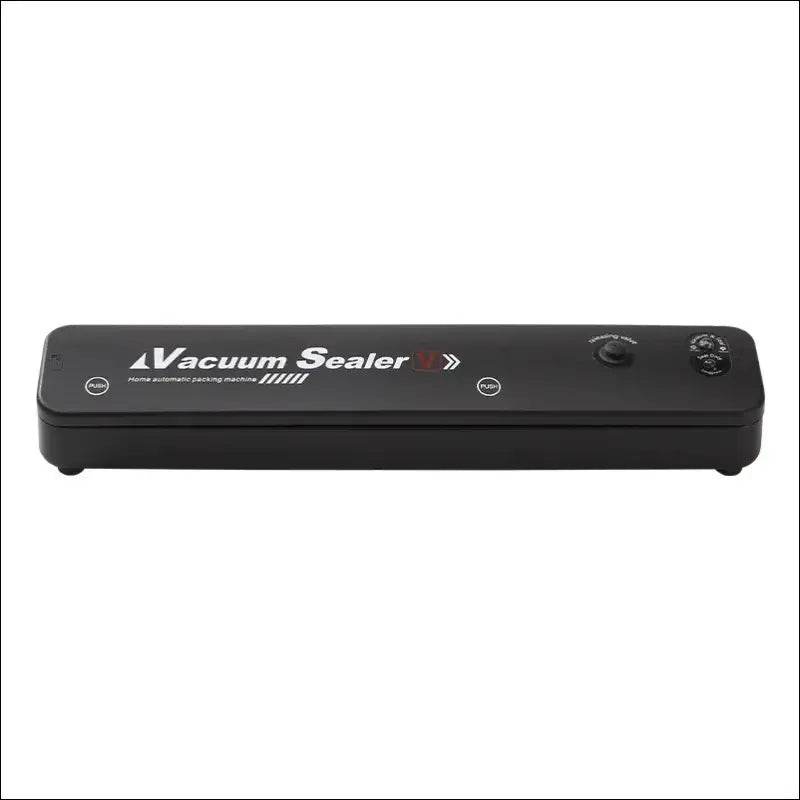 2024 NEW Food Vacuum Sealer Packaging Machine with Free 10pcs Vacuum bags Household Kitchen Food Vacuum Sealing - black