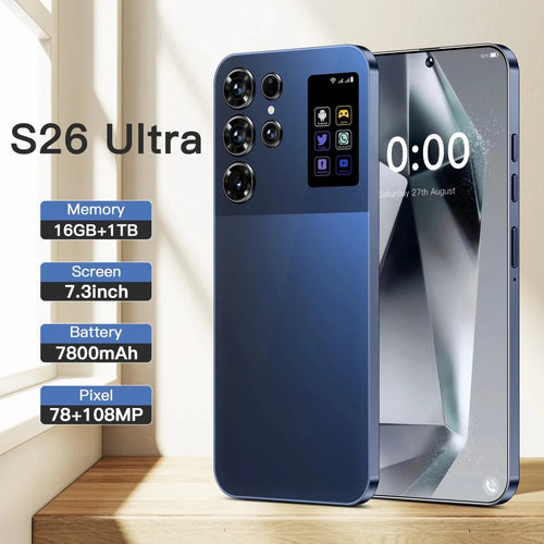 2025 Best Selling S26 Ultra 5G Smartphone High Configuration 16+1TB Unlocked 2K LTE 108MP Wholesale Smart Mobile Phones Orange 2025 Best Selling S26 Ultra 5G Smartphone High Configuration 16+1TB Unlocked 2K LTE 108MP Wholesale Smart Mobile Phones - shop_name