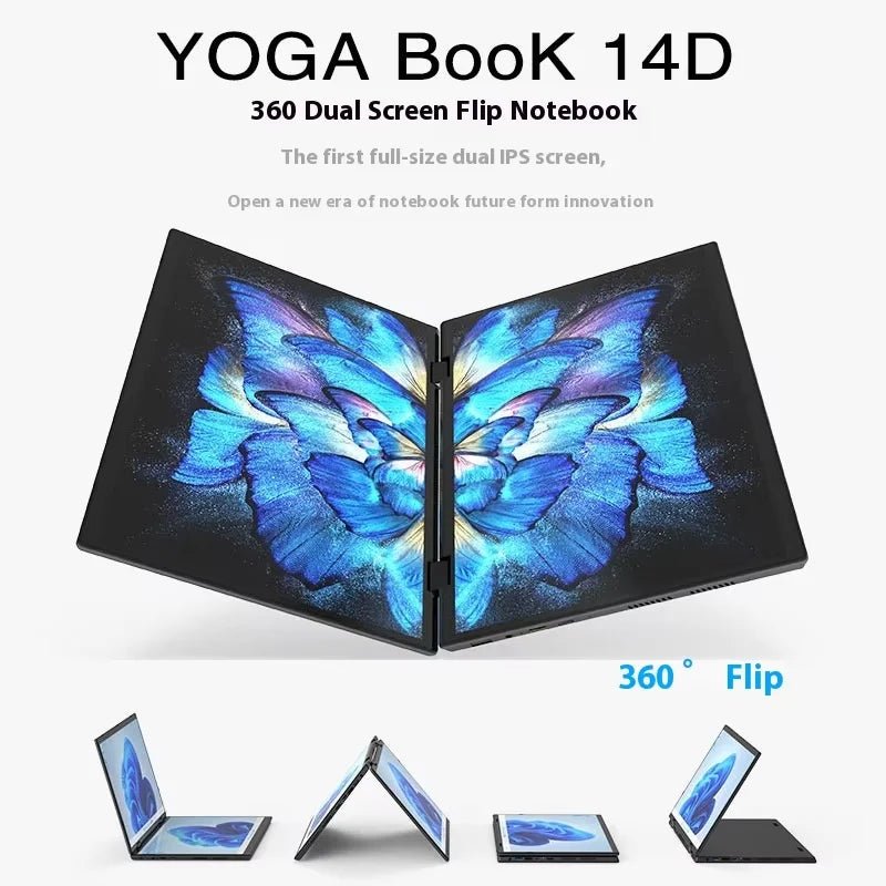 2025 Hot Selling Brand New TouchYoga Professional Portable Gaming Laptop 2 - in - 1 14+14 Dual Touch Screens Intel Metal English Hl140d dark iron gray (national standard) 2025 Hot Selling Brand New TouchYoga Professional Portable Gaming Laptop 2 - in - 1 14+14 Dual Touch Screens Intel Metal English - shop_name