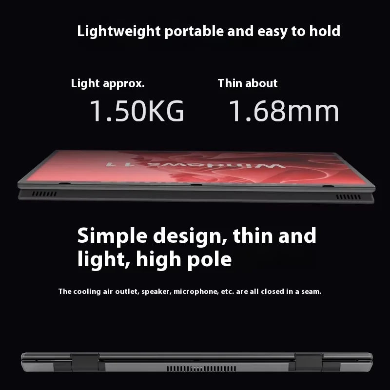 2025 Hot Selling Brand New TouchYoga Professional Portable Gaming Laptop 2 - in - 1 14+14 Dual Touch Screens Intel Metal English Hl140d dark iron gray (national standard) 2025 Hot Selling Brand New TouchYoga Professional Portable Gaming Laptop 2 - in - 1 14+14 Dual Touch Screens Intel Metal English - shop_name